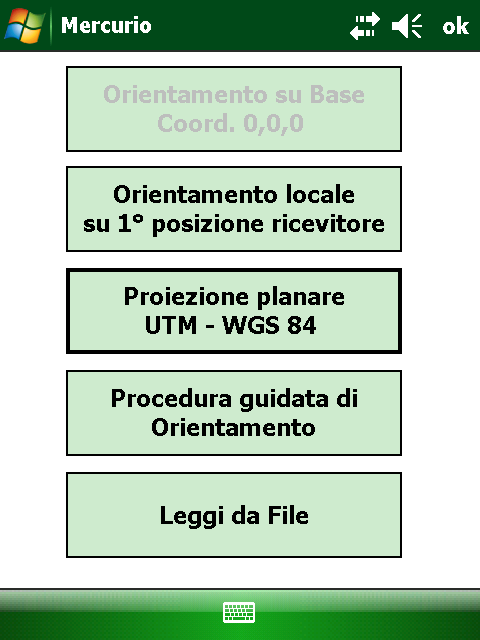 Quando appare questa schermata vuol dire che il profilo è stato configurato correttamente e che la correzione scelta arriva al ricevitore.