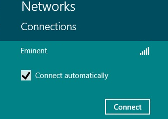 11 ITALIANO Suggerimento: Se Windows chiede ora una posizione dove aggiungere la connessione wireless, scegliere Casa o Lavoro. 2.5 Connessione tramite Windows 8 (WLAN AutoConfig) 1.