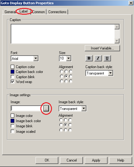 14. Selezionare la schermata appena aggiunta Logix Main FP320.gfx. 15. Selezionare il file di parametri e fare clic sui 3 puntini accanto. 16.