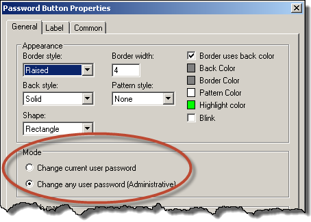 Cambio password utente 1. Vediamo come cambiare la password di un altro utente FactoryTalk Security. Clic sul pulsante Change. 2. La finestra Change User Password è visualizzata.