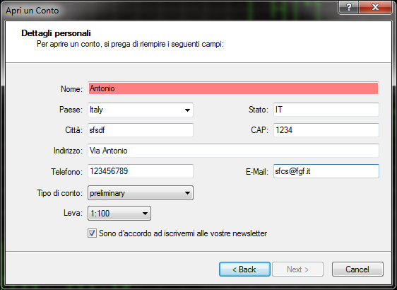 2. INSTALLAZIONE DELLA PIATTAFORMA E APERTURA CONTO DEMO La piattaforma MT5 è compatibile con i sistemi operativi Microsoft Windows(98SE/ME/2000/XP/2003/2007/Vista 7) e permette il trading di