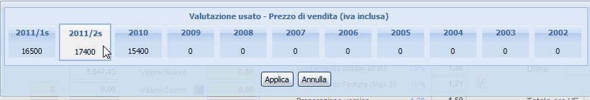 106 Guida all'utilizzo del TESEO L'inserimento del valore commerciale del veicolo avviene dal tab "Totali ARD"; fare click sul pulsante