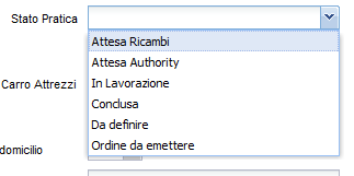 Gestione preventivi 39 Modulo rilevamento danni - modulo dove poter scrivere lo stato d'uso del veicolo nel momento in cui vi viene lasciato in officina per le riparazioni del caso. 4.