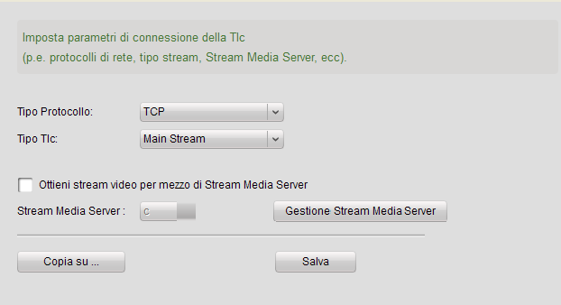 telecamera. Dopo aver impostato tutti i parametri, cliccare su per salvare le modifiche. 9.1.