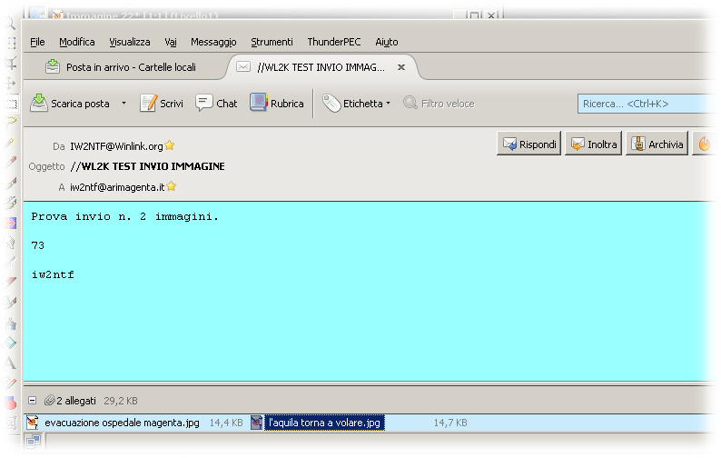 INVIO DELLE IMMEGINI RIDIMENSIONATE Altra funzionalità introdotta dalle versioni di RMS Express 1.3.