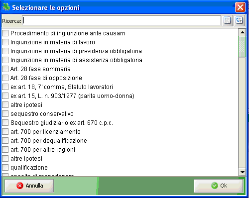 Pag. 26 il basso comporta l apertura di una maschera contenente l elenco degli oggetti disponibili organizzati come descritto nei paragrafi precedenti Fig.