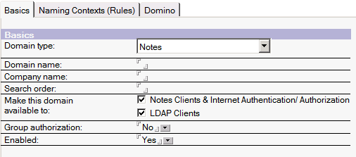 2. Una volta selezionata la sezione di configurazione, la finestra principale mostrerà la configurazione del server.