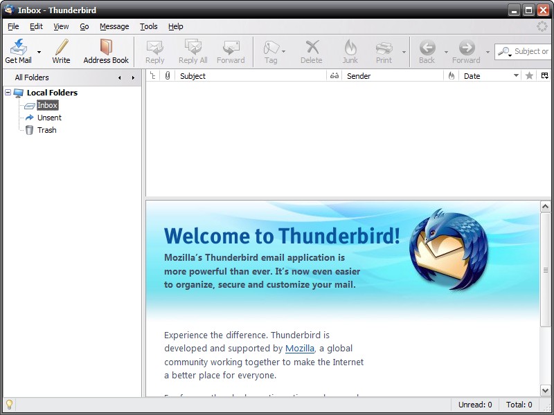 Client e-mail Thunderbird Mozilla Thunderbird è un client di posta e news reader gratuito, opensource e multipiattaforma per i principali sistemi operativi correnti