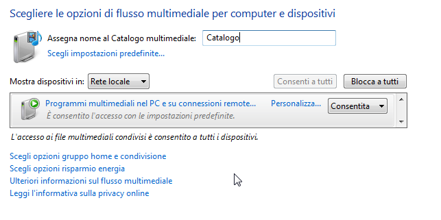 Questi flussi sono di default non attivi.