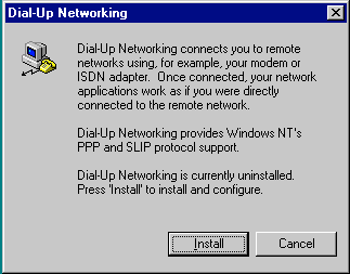 Installazione della scheda di Accesso Remoto per Windows NT La terminologia usata di seguito è riferita al sistema operativo Windows NT 4.