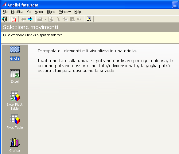 Le caratteristiche generali e la copertura funzionale Le stampe possono essere personalizzate dall utente che può applicare diversi criteri di ordinamento e successivamente possono essere