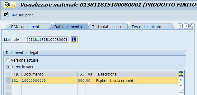 Overview soluzione All interno di ogni transazione SAP è disponibile il collegamento con