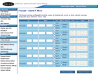 Utilizzo dell interfaccia utente avanzata basata sul web Impostazioni del client IP Il router può essere configurato in modo da limitare l accesso ad Internet, alla posta elettronica o ad altri