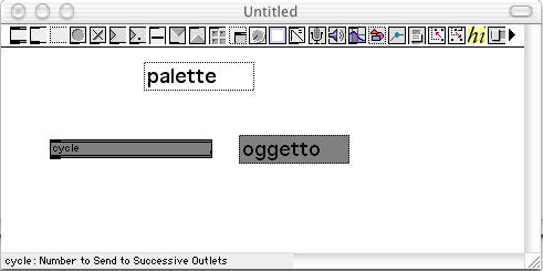 L interfaccia Utente di Max/MSP All apertura del software, Max/MSP si presenta come in Fig.1. Figura 1: Schermata di Max/MSP all'apertura del software.