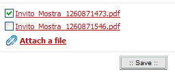 Attach a file: cliccando sul link Attach a file si apre una finestra con il tasto Sfoglia. Cliccando su Sfoglia di accede al proprio computer dove poter scegliere il file da caricare.