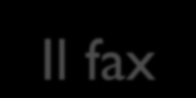 Il fax Una macchina fax (abbreviazione di facsimile) è una specie di fotocopiatrice che funziona per mezzo del telefono: quando si inserisce un documento in un fax da qualche parte nel mondo un