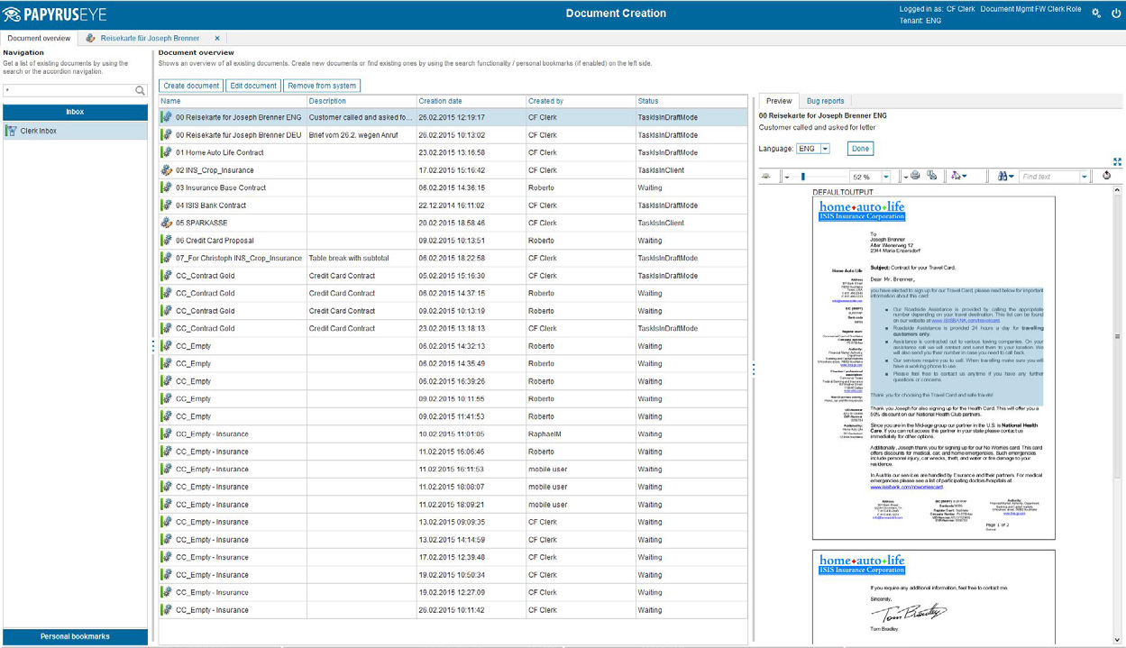 Client 7 ISISPAPYRUSTM Applicazioni per documenti Client/Server di facile gestione e controllo Descrizione del prodotto Client, in combinazione con Desktop, è l interfaccia utente per applicazioni