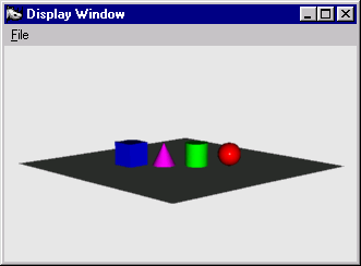 Dal menu5hqghu, cliccare 5HQGHU. L'operazione di rendering apre una separata finestra di visualizzazione e il modello è visualizzato con i colori precedentemente assegnati all'oggetto stesso.