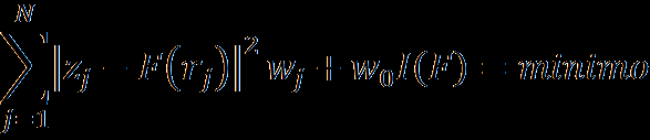 Regularized Spline with Tension (RST) Il metodo si basa sull assunto che la funzione interpolata passi per, o vicino a, i punti campionati e che sia il più possibile liscia.