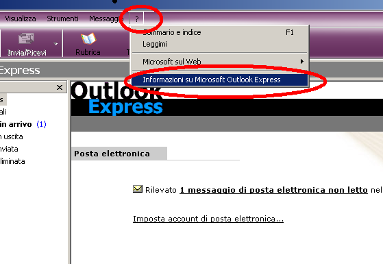 5.4.1 Configurazione client Outlook Express con POP3S. Prima di procedere alla configurazione occorre verificare la compatibilità della versione di Outlook Express installata che dev essere 5.5. o superiore.