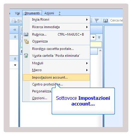 I passi da 1 a 16 illustrano in modo rapido la procedura di configurazione del Vostro client di