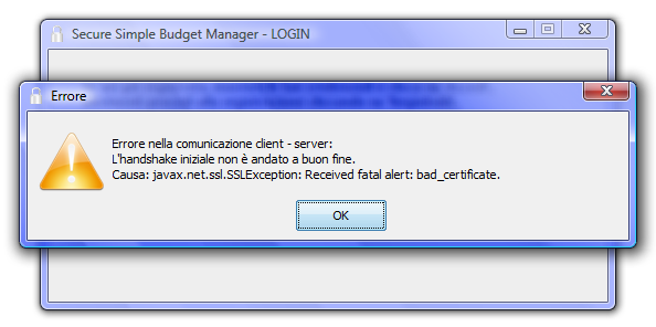Screenshot dell applicazione Certificato