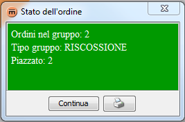 Il primo passo per inserire un ordine consiste nel scegliere un importo selezionandolo da quelli proposti nell elenco a tendina.