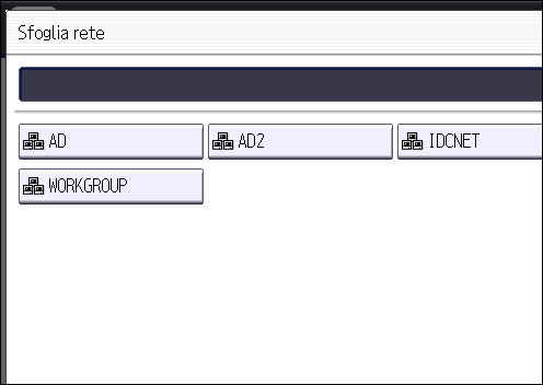 Procedura di base per l'utilizzo della funzione Scan to Folder Il display di rete elenca solamente i computer client per cui si ha l'autorizzazione all'accesso. 2.