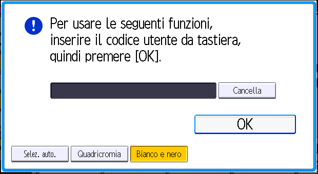 Quando viene visualizzata la schermata di accesso Quando viene visualizzata la schermata di accesso Se è attivata l'opzione Autenticazione base, Autenticazione Windows, Autenticazione LDAP o