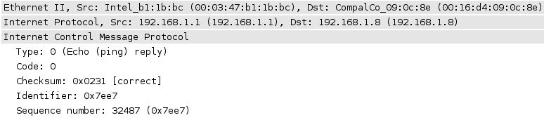 3.4 Controllare se qualcuno fa sniffing Figura 3.1. I pacchetti ICMP inviati dal plugin scan poisoner e le relative risposte Figura 3.2.