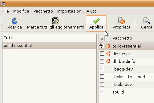 poi cliccate su Applica per installare il tutto.