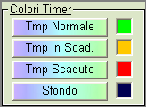 Colori Timer Fig. i6 Pulsante [Tmp Normale] Permette di modificare il colore delle cifre o del grafico dei Timer per il tempo normale. Pulsante [Tmp in Scad.