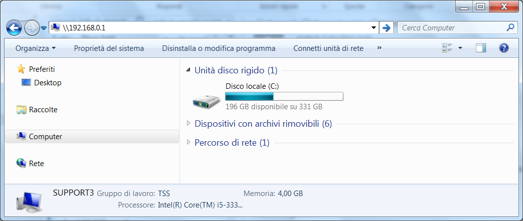 Windows 7/Vista/XP 1. Aprire il menu Start e lanciare Esplora risorse (o digitare Win+E sulla tastiera). 2.