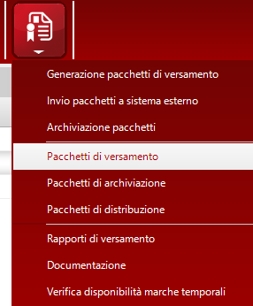 A questo punto un ultimo click su Avanti farà startare l effettiva creazione dei Pacchetti di Versamento che ritroveremo successivamente sotto l apposita archivio Pacchetti di versamento accessibile