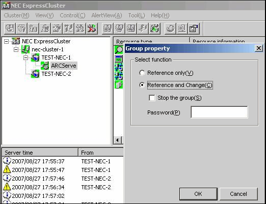 Distribuzione del server CA ARCserve Backup su cluster NEC 2. Selezionare il gruppo NEC in cui è distribuito il server ARCserve e individuare le risorse cluster ARCserve corrispondenti.