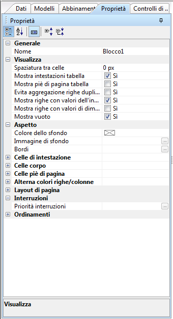 4.4. Sezioni Ci sono situazioni in cui la mole di dati non agevola la rappresentazione degli stessi e ne pregiudica una rapida ed efficace consultazione.