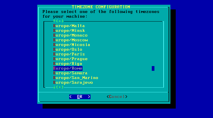 3.8. Rifinire l installazione 49 3.8.11 Impostare l ora di sistema Impostiamo adesso l ora di sistema.