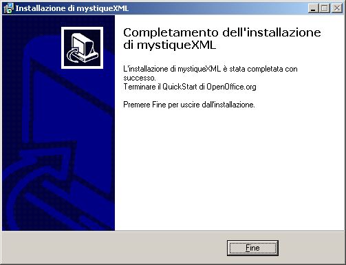 Installazione e configurazione Verificate che OpenOffice.org non sia aperto (Figura 9).