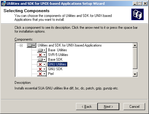 ambiente completo di esecuzione per applicazioni basate su UNIX. In particolare ci permetterà di eseguire delle shell UNIX (cshell e korn).