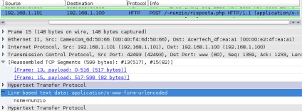 prof. Nunzio Brugaletta EsNET pag. 26 In questo caso, come evidenziato nella parte TCP, il pacchetto viaggia dalla porta 80 del web server alla porta 42493 del client.