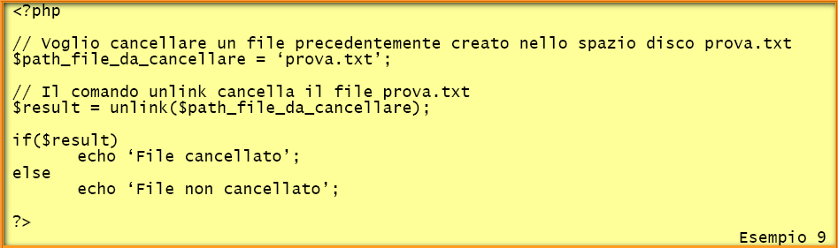 15.7 Inclusione di file esterni La funzione Include permette di inserire file esterni all'interno di uno script php. Si possono inserire, file di testo, script e altro.