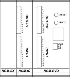 Specifiche funzionali NGM EVO CPU RAM RS232 ETHERNET CANOPEN INGRESSI DIGITALI INGRESSI ANALOGICI USCITE DIGITALI USCITE ANALOGICHE INTERPOLAZIONE ASSI INTERPOLATI ASSI POSIZIONATI ALIMENTAZIONE