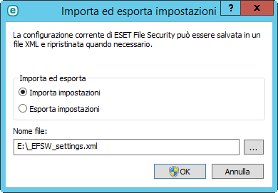 8.2.7 Ripristina tutte le impostazioni in questa sezione Ripristina le impostazioni predefinite del modulo impostate da ESET.