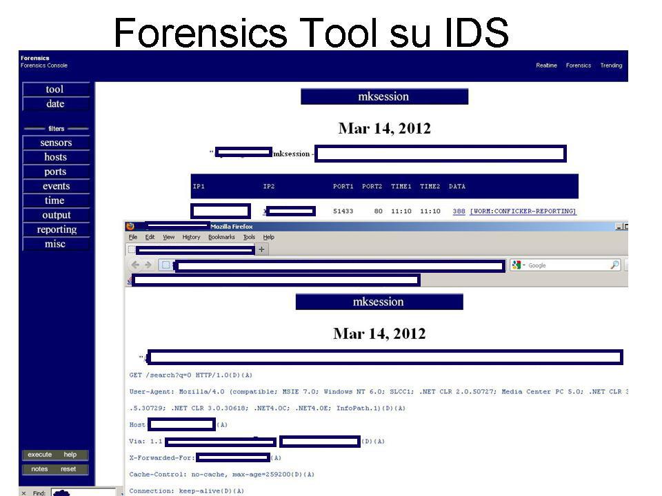 Per gli eventi IDS è possibile consultarne i dettagli attraverso la console