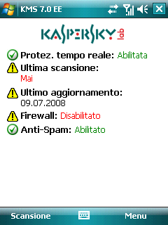 42 Kaspersky Mobile Security 7.0 Enterprise Edition Nota!