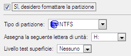 101 4. Nella pagina successiva della procedura guidata, definire la dimensione della nuova partizione.