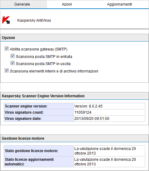 aggiornamenti completati per inviare una notifica di posta all amministratore quando il motore si aggiorna correttamente.