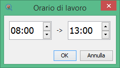 Schedulazioni settimanali esistenti (nome del servizio) Questo albero mostra le schedulazioni settimanali orarie del servizio.