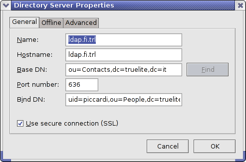 2. L integrazione con LDAP 75 della objectclass inetorgperson relativa ad una persona, che definisce una lunga lista di attributi contenenti dati personali come il telefono, l indirizzo di casa,