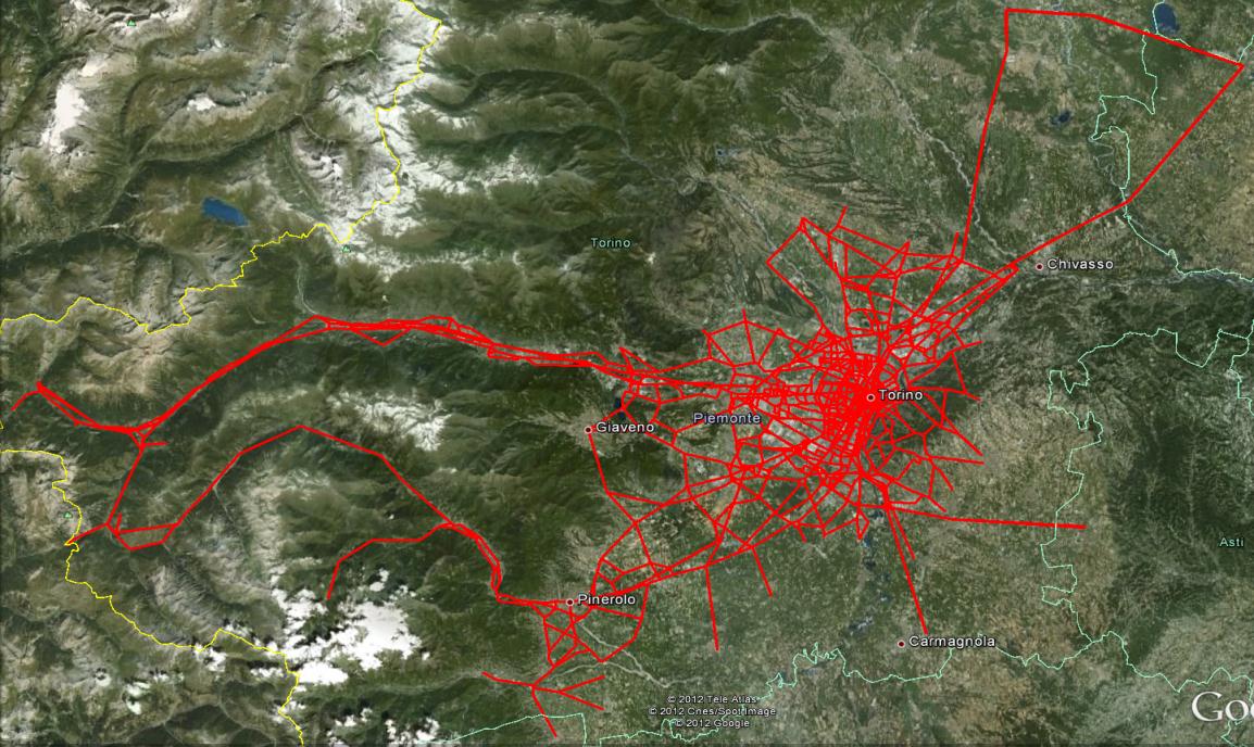 Mobilità in Piemonte Con i dati forniti da 5T (2012), riferiti all intera rete coperta
